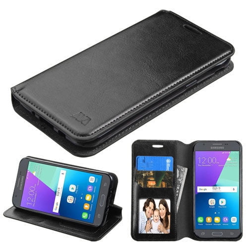 For Samsung Galaxy J3 Luna Pro Wallet Case Pouch Flap STAND Cover