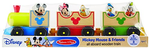 mickey wooden train