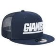 thumbnail image 3 of Men's New Era Navy New York Giants Throwback Main Trucker 9FIFTY Snapback Hat, 3 of 5