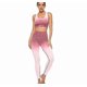 thumbnail image 1 of Women's Yoga Clothing Set Outdoor Sportswear Fashion Gradient High Stretch Seamless Yoga Clothes Leggings Sports Vest Set 26s, 1 of 4