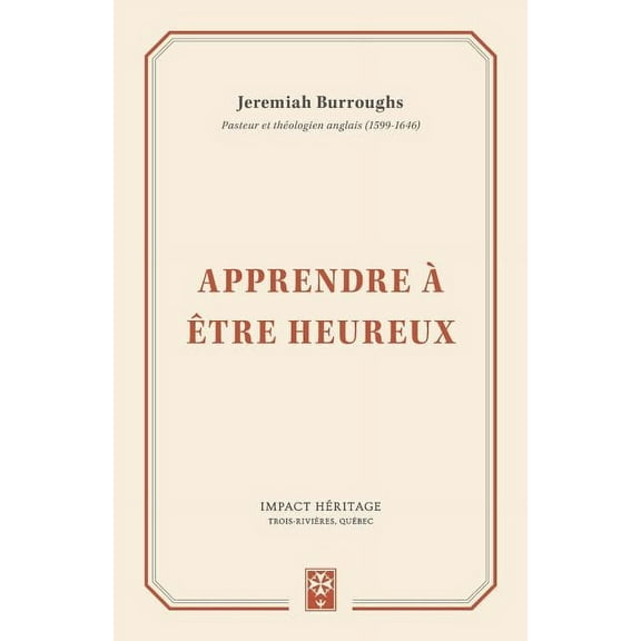 Apprendre à être heureux (Learning to be Happy) (Paperback)