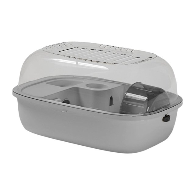 Milaget Hamster Cage Openable Top Portable Small Animal Cage for Bunny Mice Hedgehog grey