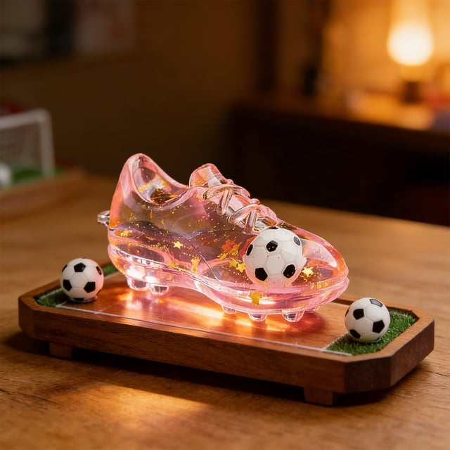 IROINID Decorations for Home Tables,Modern Room Decorations,Soccer Cleats In A Sand Timer Bottle Merchandise for The Office To Help Relieve Stress10ml