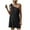 Black, variant on IROINNID Women's Sleeveless Shift Dress One-Shoulder Fashion Sloping Shoulder Taping Sexy Leisure Dress Solid Color Dress