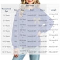 thumbnail image 3 of Risckoth Girl's Leopard Bow Print Crew Neck Sweatshirt, Long Sleeve Solid Casual Fall Winter Pullover, 3 of 7