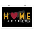 thumbnail image 2 of Maryland, Home with Heart (9x12 Wall Art Print, Home Decor), 2 of 3