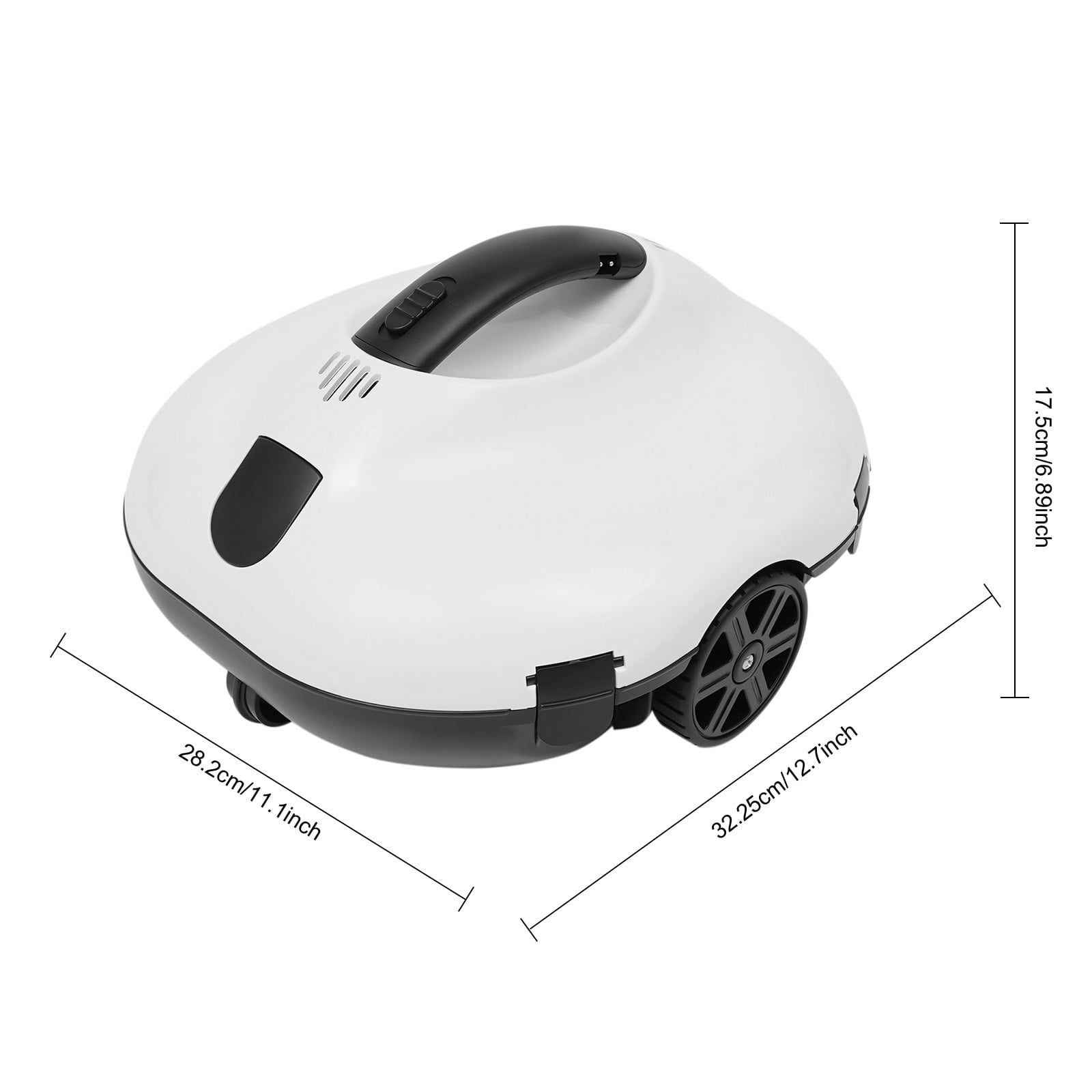 Automatic Robotic Pool Cleaner for Swimming Pools with a Bottom Area within 861.11ft² and a Maximum Water Depth of 9.84ft for Removing Sand, Stones, Hair, Debris and Other Sundries