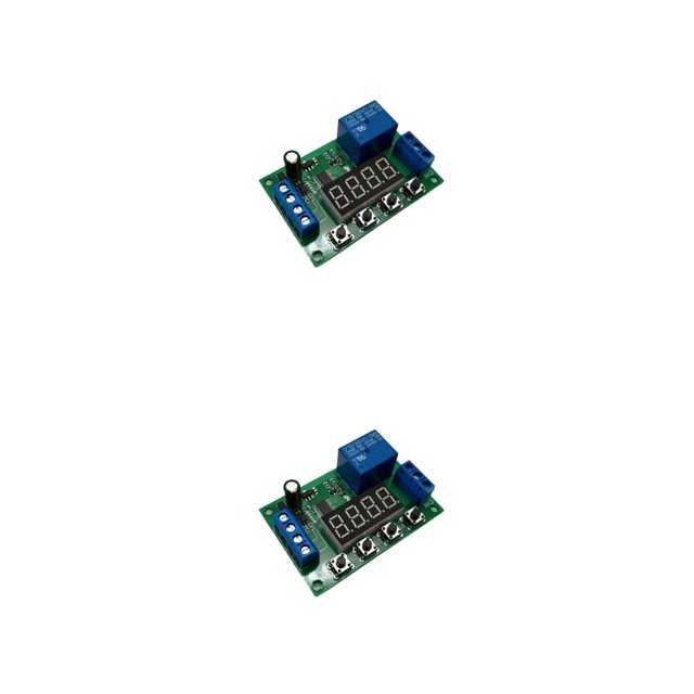 Cateissary Módulo de relé de tiempo, portátil, desmontable, profesional, multimodo, módulos de retardo electrónico, placa de circuito, 24V 2piezas