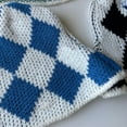 thumbnail image 5 of Gorro de pescador corto con puños de punto de lana para hombres y mujeres, gorros cálidos de invierno con diseño geométrico de diamantes y cuadros, gorro de lana, 5 of 5