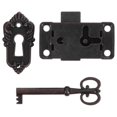 thumbnail image 1 of Jewelry Box Latches for Box Use Hook Locks Black Alloy, 1 of 5