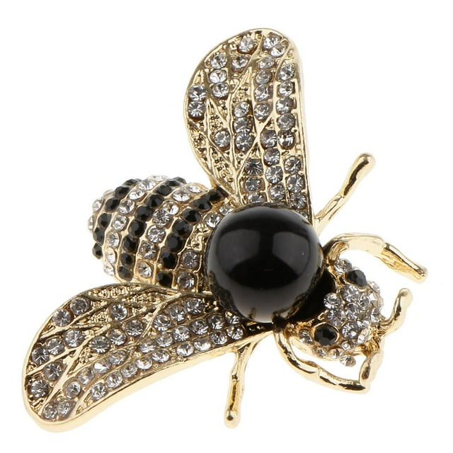 Broche de insecto de abeja Hugo Pin Negro