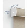 thumbnail image 5 of Linen Avenue Cordless Coastal Light-Filtering Cassette Roller Shade with Bloc Wand for Easy Adjustment– Soft Light Control, UV Protection–Tan Driftwood 62 W X 78 H (Arrives 1/4" Narrower), 5 of 9