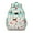 Greenish-blue-2, variant on Highland Cow Students Backpack with Artistic Cow Lovers Print, Bull Cartoon Pattern, and Farm Rustic Design for