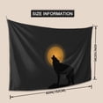 thumbnail image 6 of ZICANCN Funny Tapestry for Bedroom Aesthetic,Moonlight Wolf Wildlife Pattern Wall Tapestry for Living Room 60x40 Inches, 6 of 8