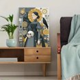 thumbnail image 5 of Happy Goth Angel Skull Canvas Print, Fantasy Cartoon Indoor Outdoor Living Room Bedroom Restaurant Wall Decor Art, 5 of 8