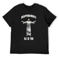 thumbnail image 3 of Disappointments All of You - Jesus Vibrant Men's Cotton Short Sleeve HD Print Tee for Casual T-Shirt Crew Neck Top Black 3XL, 3 of 7