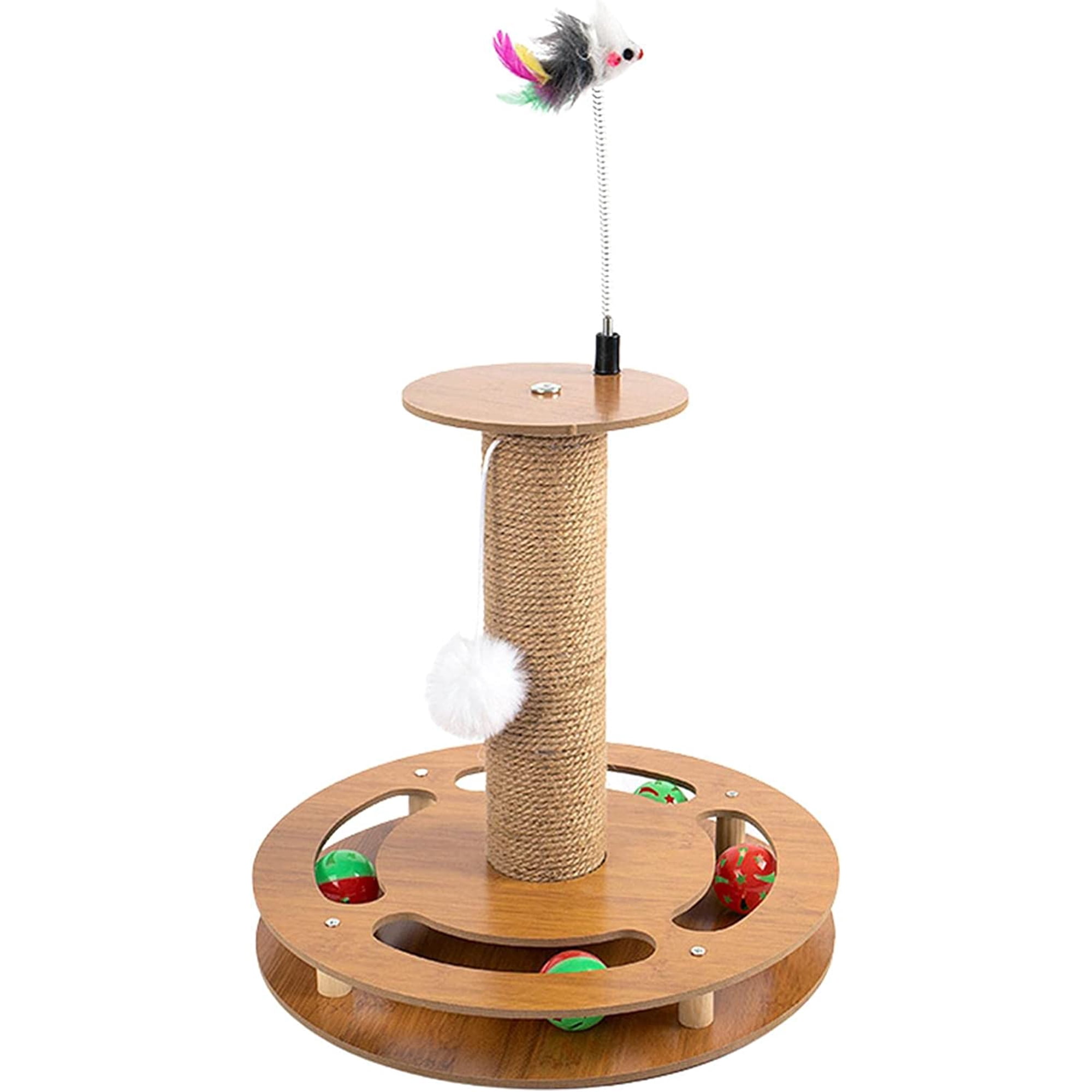 Cat Scratching Post Automatic Cat Toy,Sisal Rope Cat Scratch Post with Soft  Dangling Ball - Multifunctional Cat Exercise Moving Cat Toy for Indoor Play  Scratch Ydfxf - - | Walmart Canada