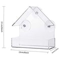 thumbnail image 4 of Acrylic Parrot Feeder Clear Bird Cage Feeder Window Bird Feeder with Suction Cup, 4 of 10