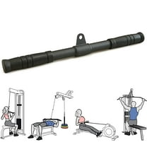 Berufexp Short Straight Bar, Pull Down Bar with 360 Swivel, Lat Pulldown Attachments, Cable Machine Attachment, Bicep Tricep Press Down Curl Bar