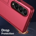 thumbnail image 4 of Allytech Slim Case for Samsung Galaxy Z Fold4, with HD Screen Protector & Adjustable Kickstand, [Hinge Protection] Anti-Fingerprint Shockproof Rugged Case for Samsung Galaxy Z Fold4 - Red, 4 of 7