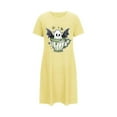 thumbnail image 5 of Sakmal Robe de Nuit pour Femmes Grande Taille Courte Halloween Jaune Mignonne Robe de Nuit Imprimé Fantôme Manches Courtes Robes de Nuit pour Femmes, 5 of 5