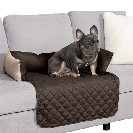 UPC: 0842229100426 | FurHaven Pet Furniture Cover | Sofa Buddy Reversible Furniture Cover Protector Pet Bed for Dogs & Cats Espresso/Clay Medium