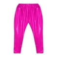 thumbnail image 4 of renvena Girls Boys Shiny Metallic Harem Pants Jazz Hip Hop Latin Ballet Street Dance Leggings, 4 of 7