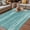 Teal Green, variant on Navy Blue Outdoor Rug for Patio/Deck/Porch, Non-Slip Large Area Rug 5 x 8 Ft, Vintage Modern Abstract Art Ombre Indoor Outdoor Rugs Washable Area Rugs, Reversible Camping Rug Carpet Runner