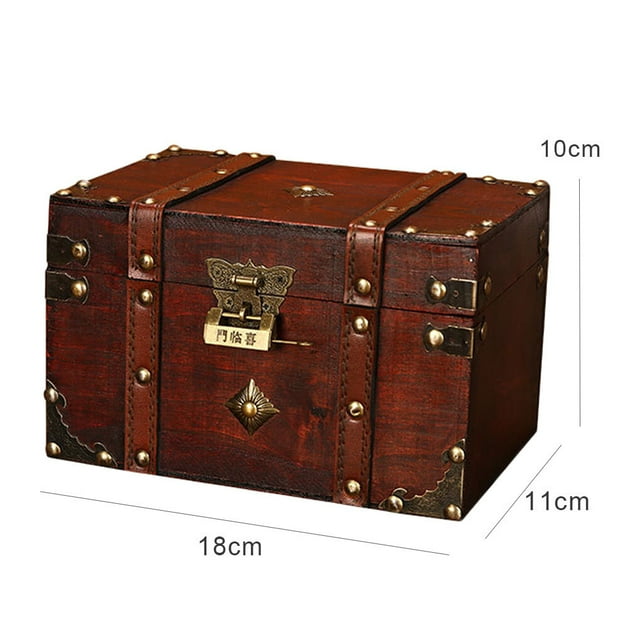 Storage Trunk with Lock Composite Board Bedroom Living Trunk Bedroom Treasure Room Treasure Chest Collection Cabinet