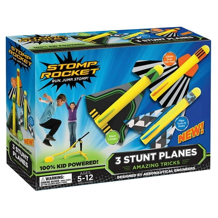 Stunt Planes, 3 Planes, Run, jump and stomp to launch stunt Stunt Planes, 3 Planes, Run, jump and stomp to launch stunt