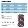 thumbnail image 6 of Haiem Men's Skull red flower blue Print Tank Tops Summer Sleeveless Cut Off Workout T-Shirts Fitness Vest Athletic Undershirts-Large, 6 of 8