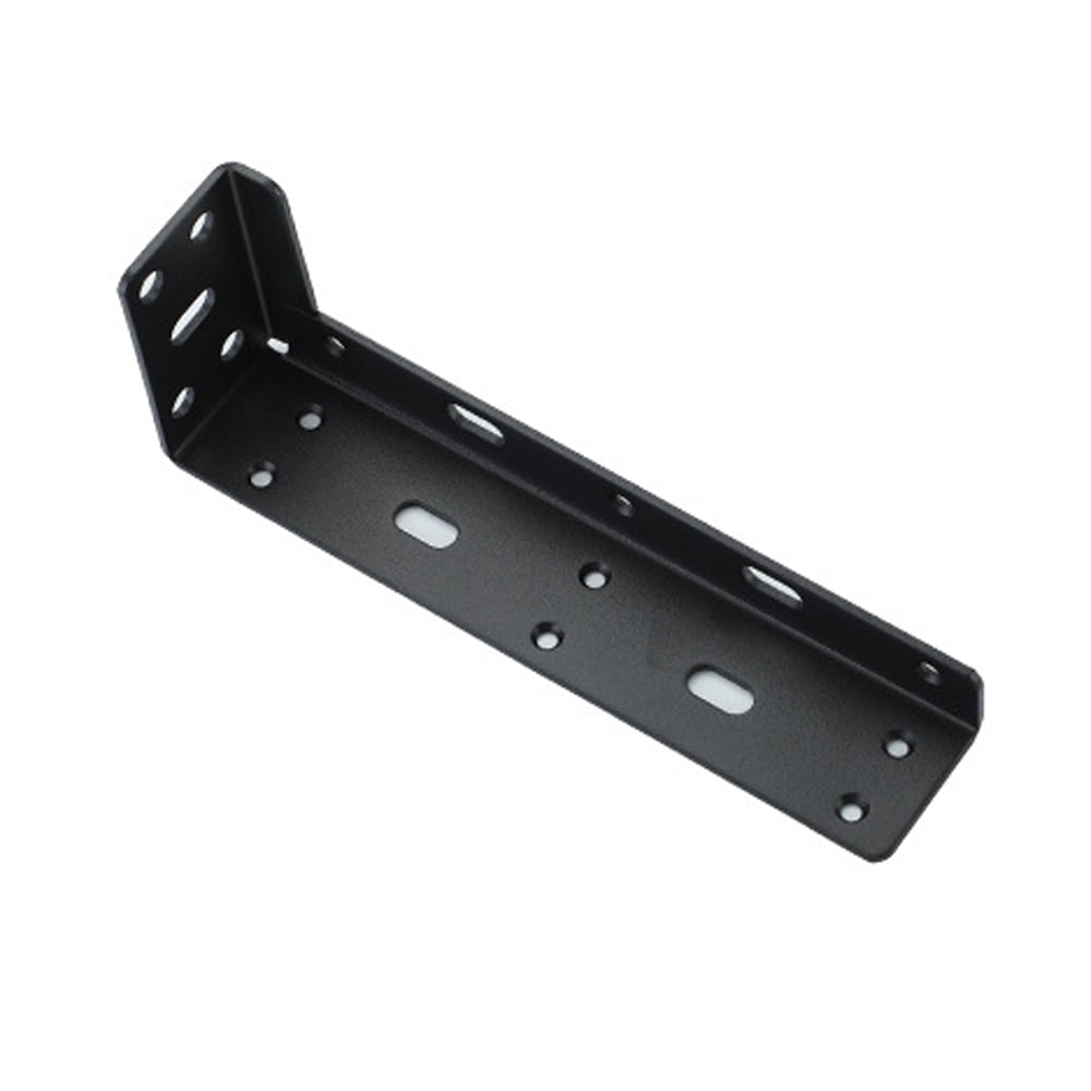 Heavy Duty Floating Shelf Brackets, Black Metal Shelf Holders for Wall