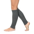 thumbnail image 5 of KESIS Women's Cable Knit Leg Warmers Knitted Crochet Long Socks Charcoal, 5 of 6