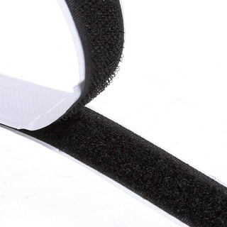 Double-Sided Adhesive, 8M Extra Strong Self-Adhesive Hook and Loop Tape  Roll Sticky Back Strip,Black Used in Sewing, School, Office, Home 