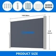 thumbnail image 5 of Retractable Side Awning 118''X 70'', Folding Privacy Screen Privacy Fence, Waterproof UV-Resistant Privacy Awning Outdoor for Garden, Deck, Patio, Pools, Gray, 5 of 9