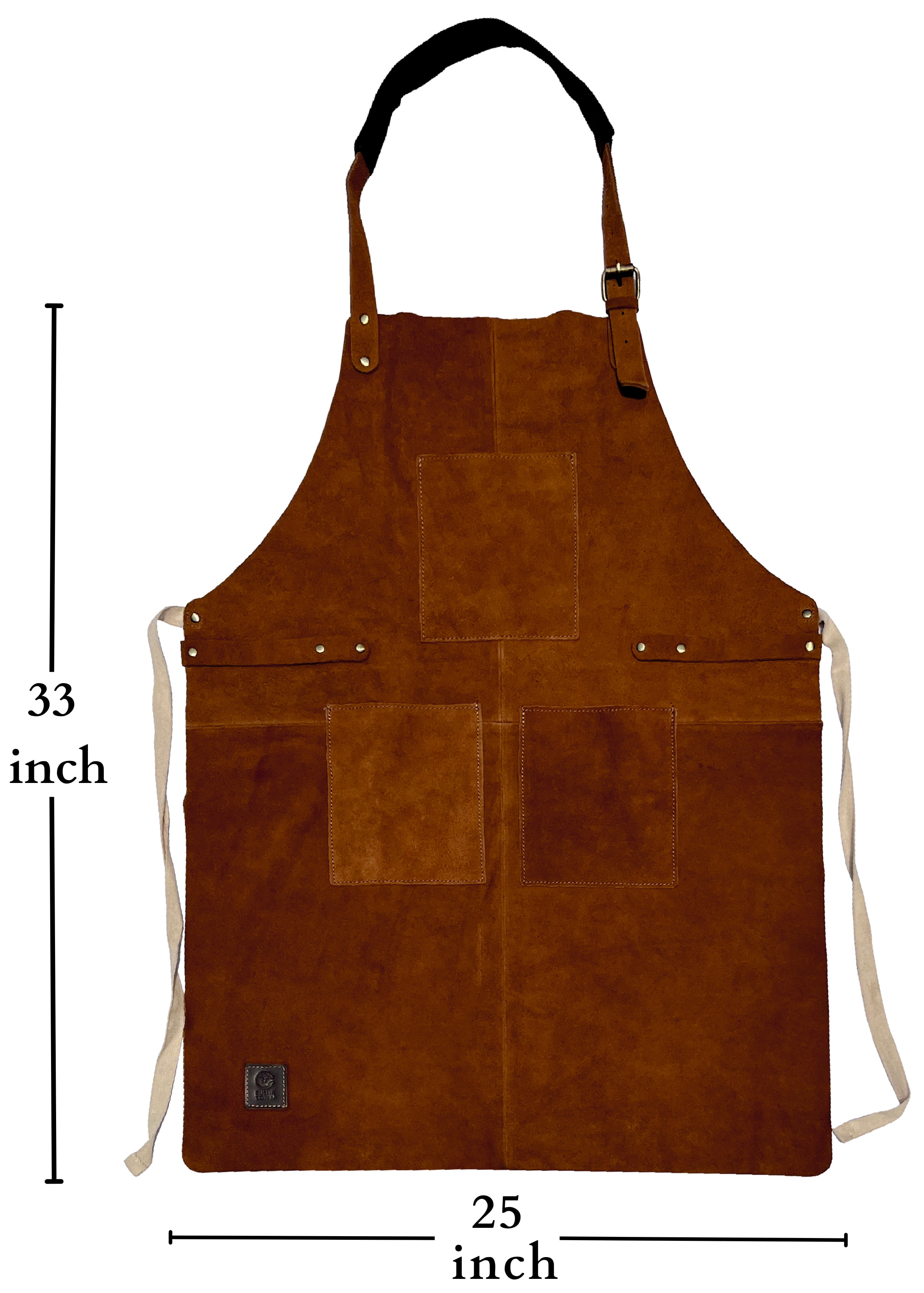Free Shipping! Leather Apron for Men Women with Tool Pockets