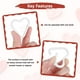 thumbnail image 4 of Clip de gancho en forma de corazón Uxcell [Paquete de 6] - Clip de llavero con gancho de resorte [Blanco/Aleación de aluminio], 4 of 6
