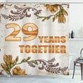 thumbnail image 1 of 29th Year Anniversary Gifts Twenty Nine Years Together Fabric Shower Curtain Set, 1 of 3