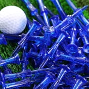 Golf Tees 3-1/4’’ 50 Pcs Plastic Golf Tees Reduced Friction & Side Spin Professional Unbreakable Golf Tees Durability and Stability Golf Tee