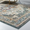 thumbnail image 5 of Tribute Diantha Distressed Vintage Floral Persian Medallion 5x8 Area Rug Multicolor, 5 of 7