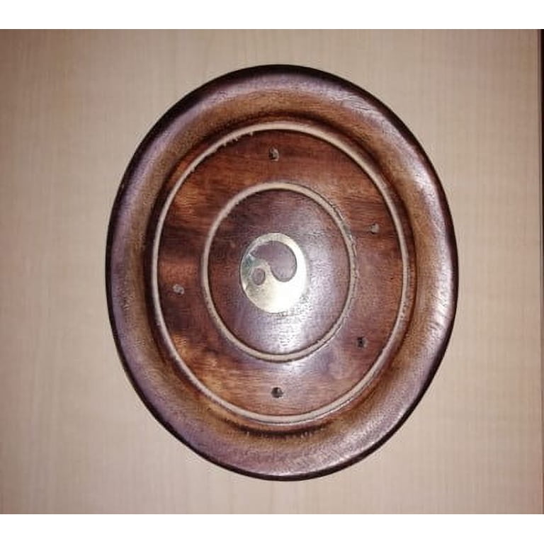 Mainstays Wood Yin Yang Incense Holder Brown 3-Pack photo 3