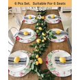 thumbnail image 4 of 13 Inch Round Placemats Set of 4, Red Gnomes Non Slip Heat Insulation PP Table Mats, Valentine Roses Love Leaves Wood Rustic Washable Place Mats for Kitchen Dining Party Table Decor, 4 of 7