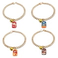 thumbnail image 6 of Meidiya Pet Metal Necklace Collar Mini Bell Design Hypoallergenic Wear Comfortable Skin-Friendly Environmental Protection Adjustable Cartoon Pendant Cat Necklace Lobster Buckle Pet Collar, 6 of 8