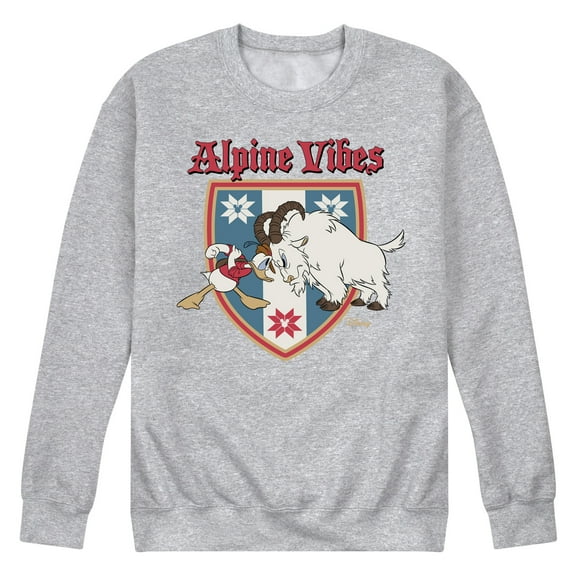 Disney - Alpine Vibes Donald Duck - Men's Crew Fleece Sweatshirt Sweatshirt
