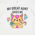 thumbnail image 4 of Inktastic My Great Aunt Loves Me with Cute Kitten and Flowers Boys or Girls Baby T-Shirt, 4 of 5