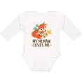 thumbnail image 3 of Inktastic Memaw Loves Me Fox Grandchild Boys or Girls Long Sleeve Baby Bodysuit, 3 of 5