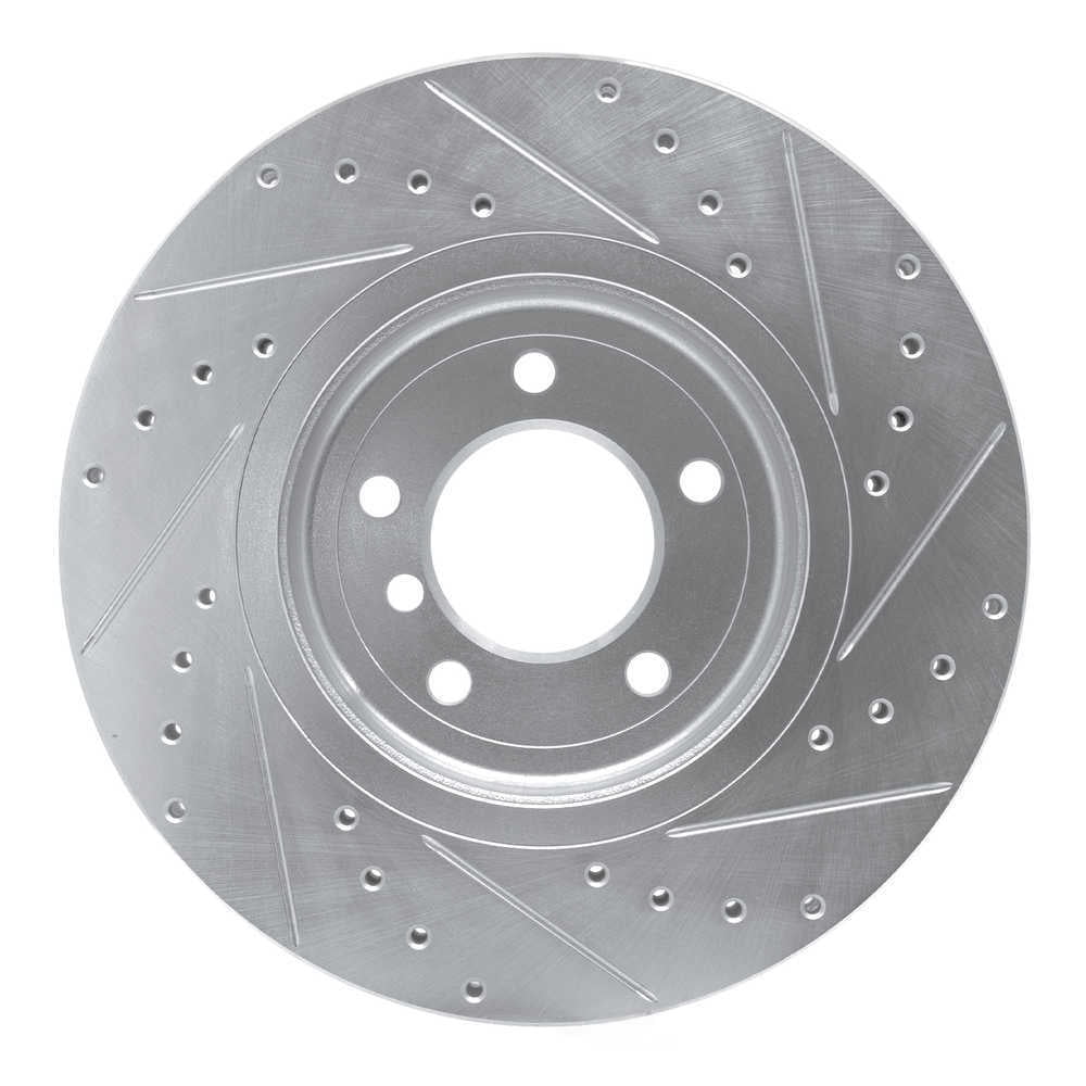 Dynamic Friction Company 631-31048L DFC Brake Rotor - Drilled And Slotted - Silver