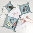 thumbnail image 4 of Leather Tray Foldable Table Catchall Storage Box Jewelry Key Coin Top Organizer, 4 of 11