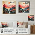 thumbnail image 4 of Designart "Pastel Bold Sunset horizon V" Abstract Floater Framed Canvas Print, 4 of 7