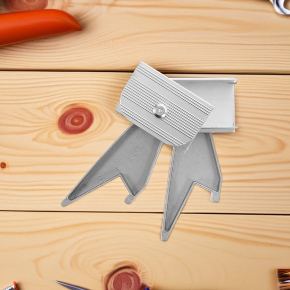 Masteelf 2pcs Heavy Duty Telescoping Ladder Hook Aluminum Alloy Parts for Home Use Ladder Stability Anchor